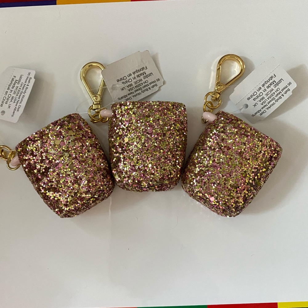3 Bath & Body Works Glitter Sanitizer Holder